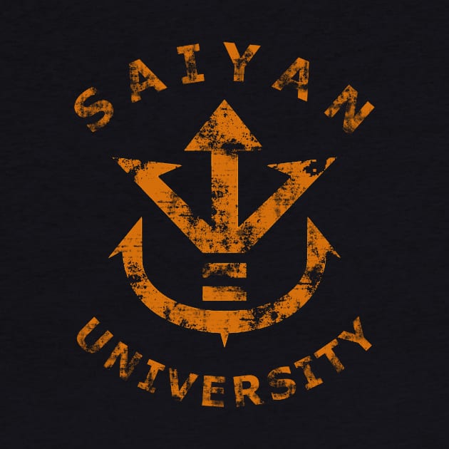 Saiyan University (gold) by karlangas